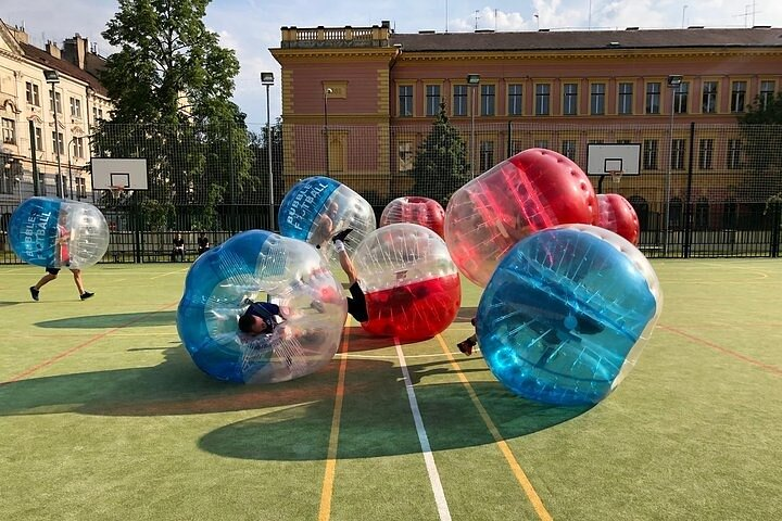 Bubble football in Prague